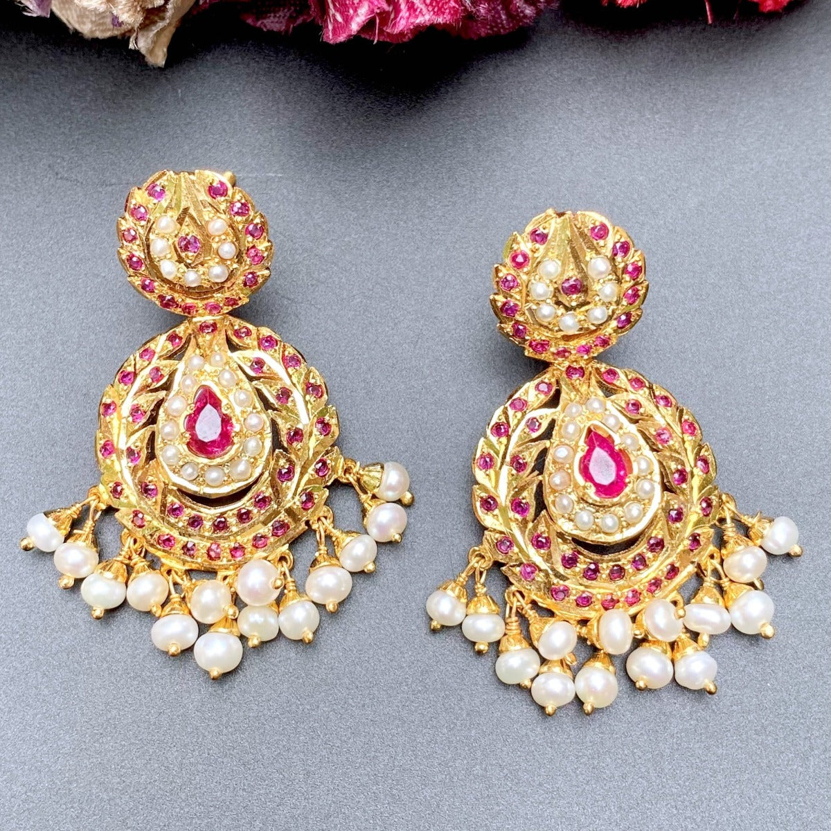 pearl earrings