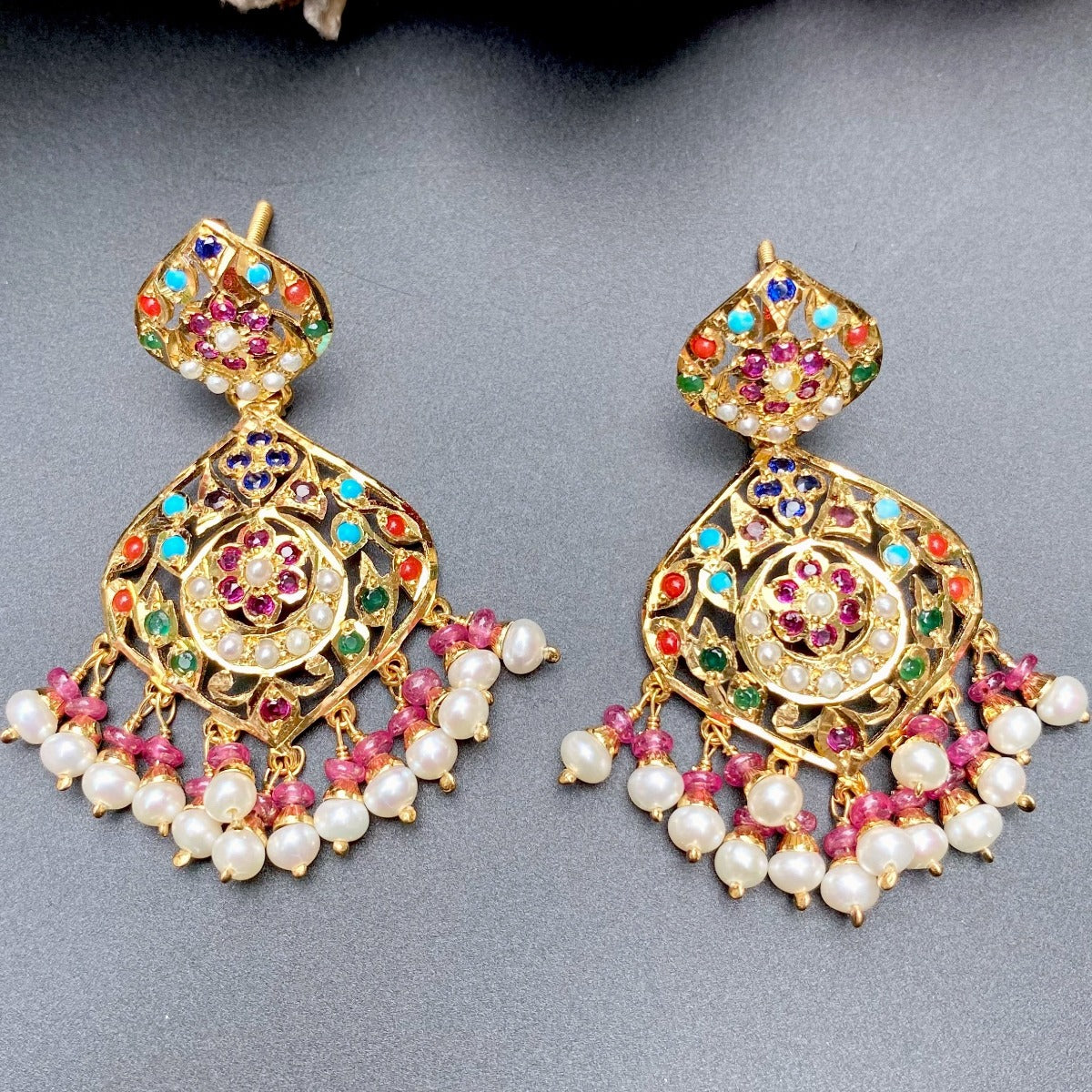 Navaratna earrings under 10000