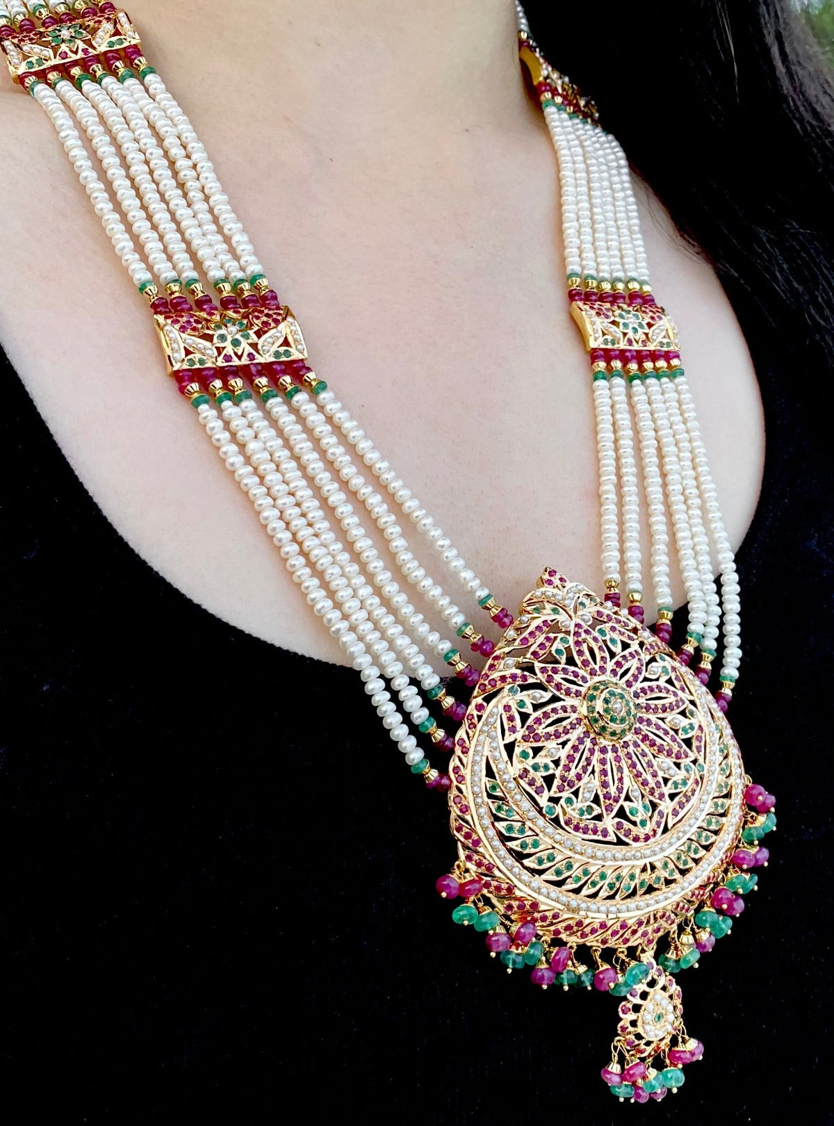 traditional rani haar set