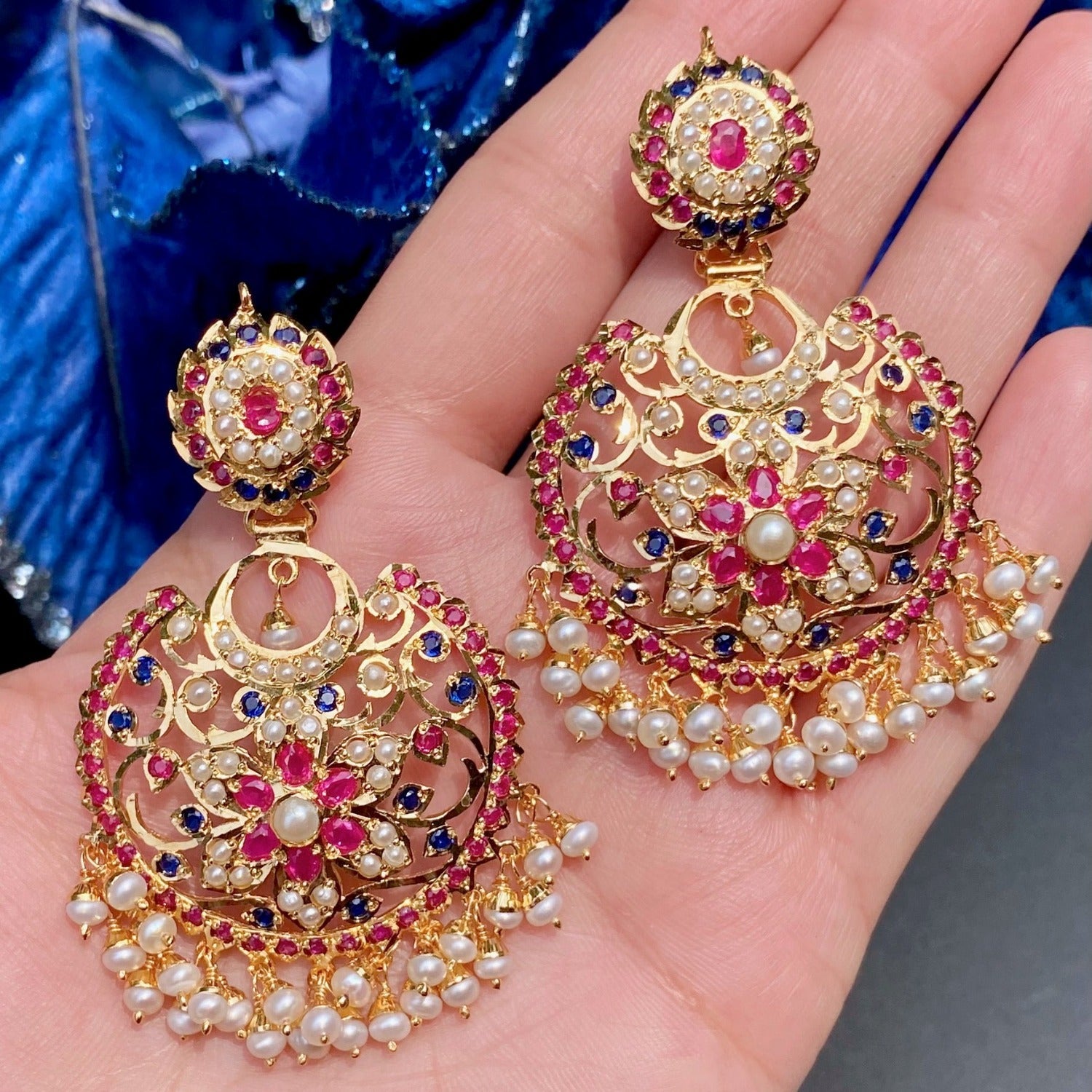 bridal chandbali earrings