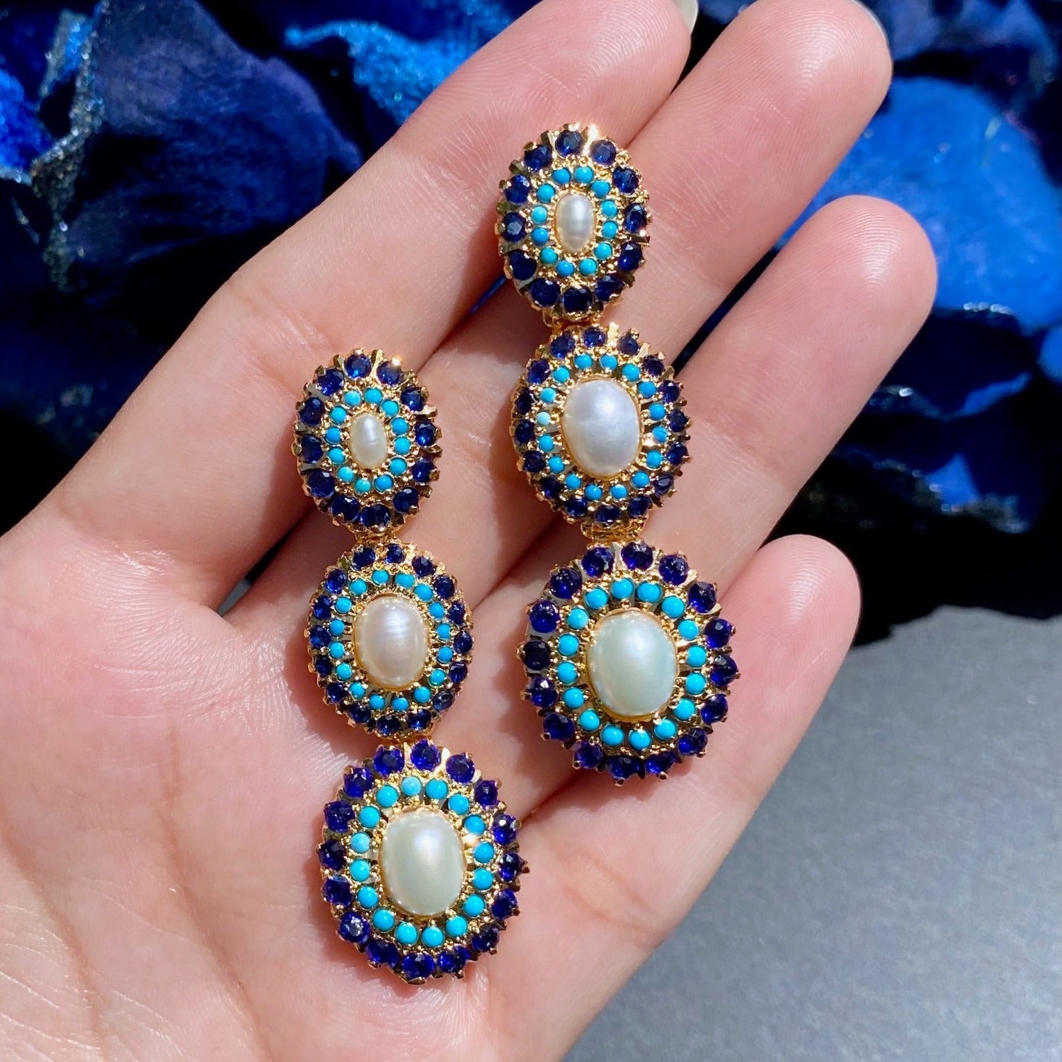 Bollywood jadau earrings made in karachi