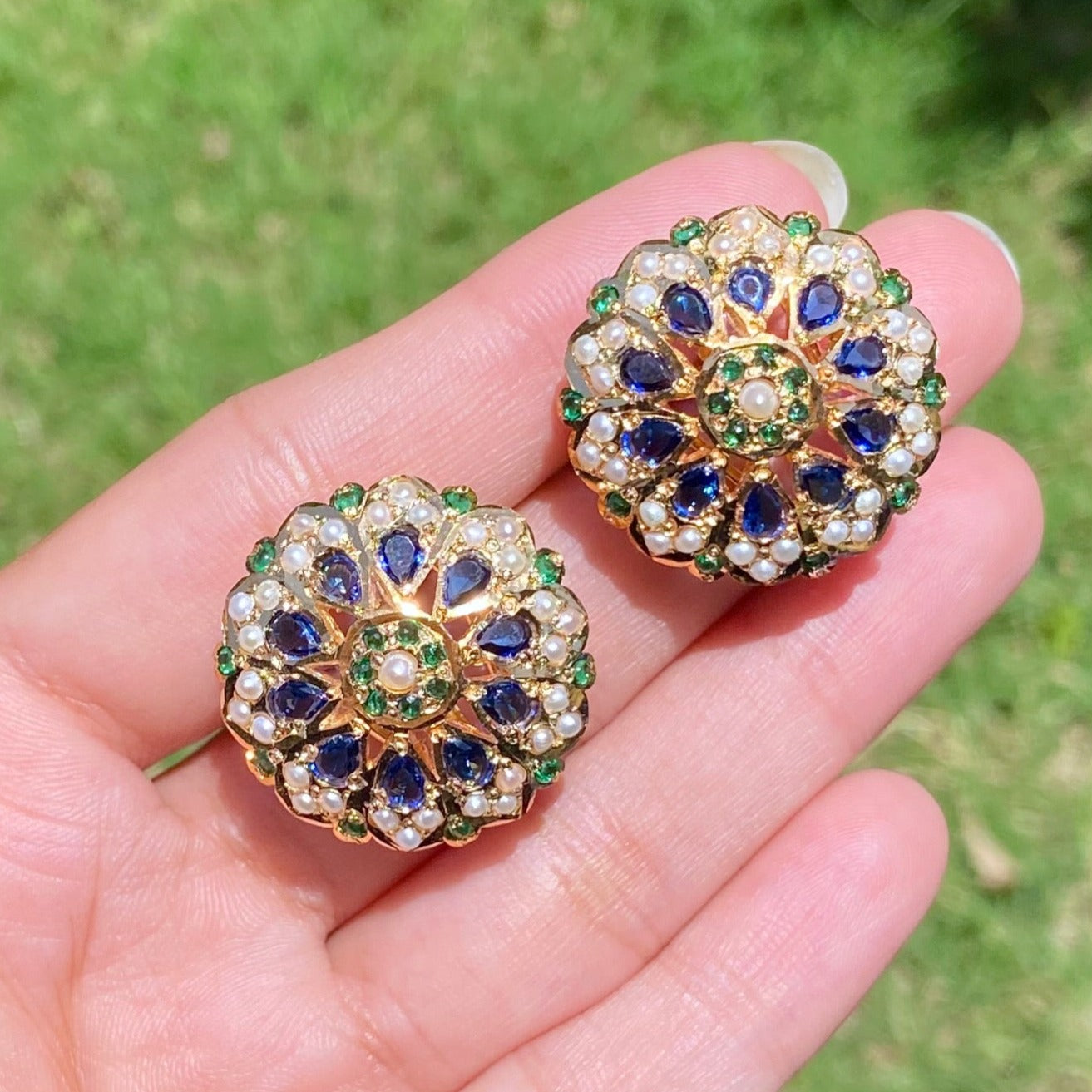 Punjabi stud earrings