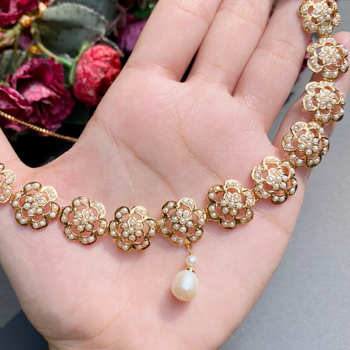 real pearls pakistani jewelry