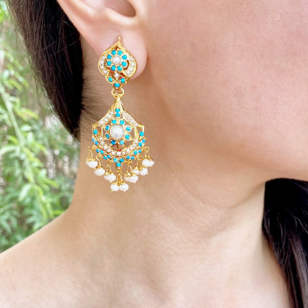 gold plated turquoise jewellery