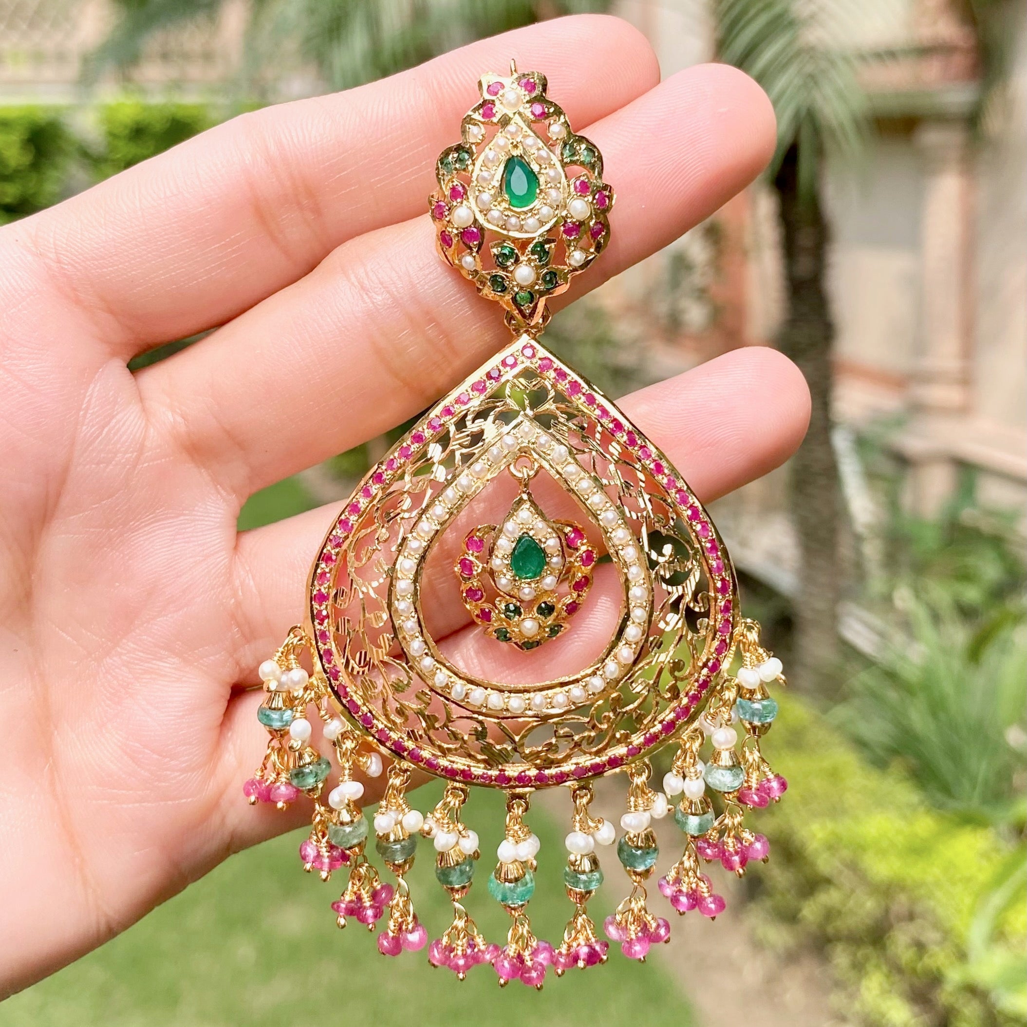 Bollywood jadu earrings