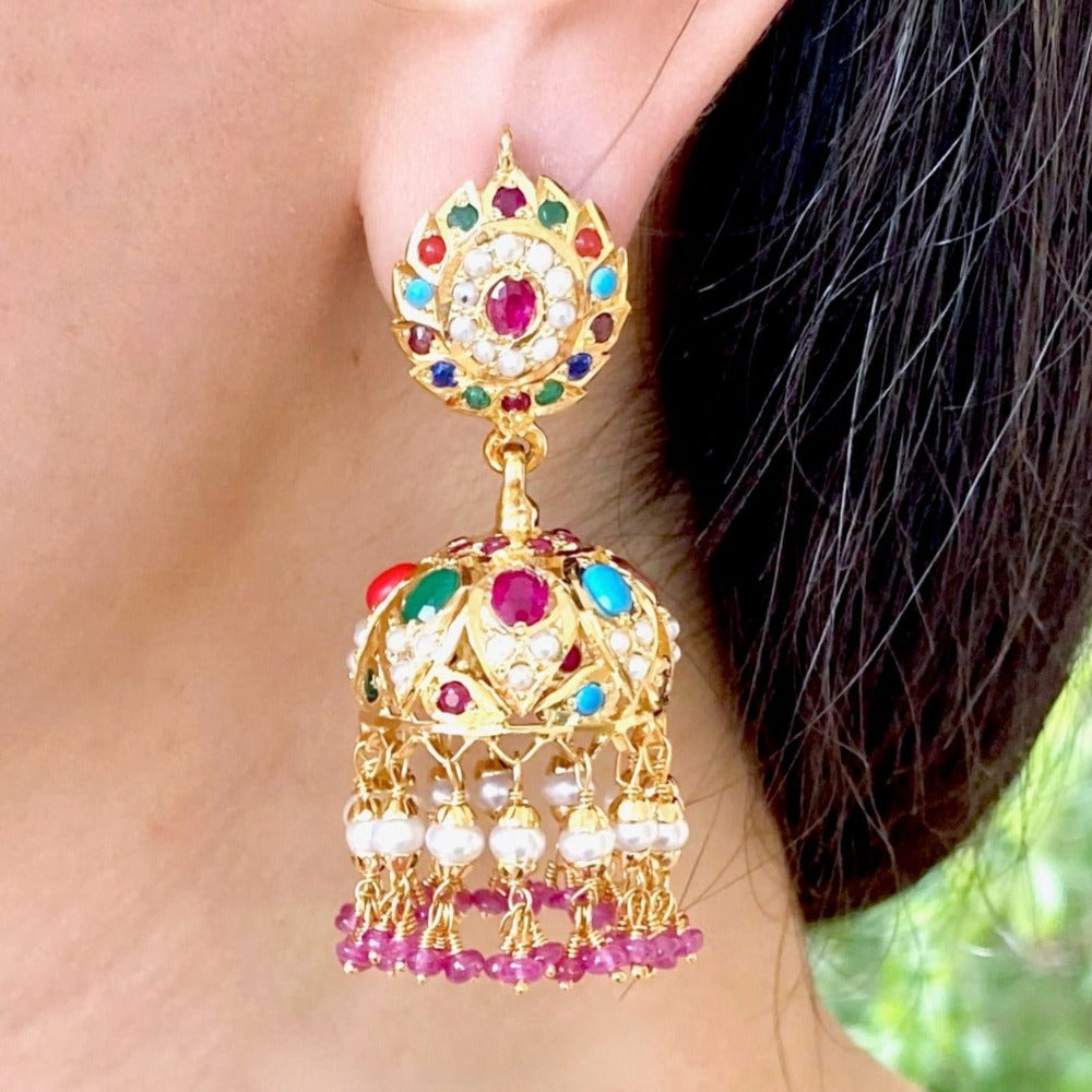 navratan jhumka under 10000