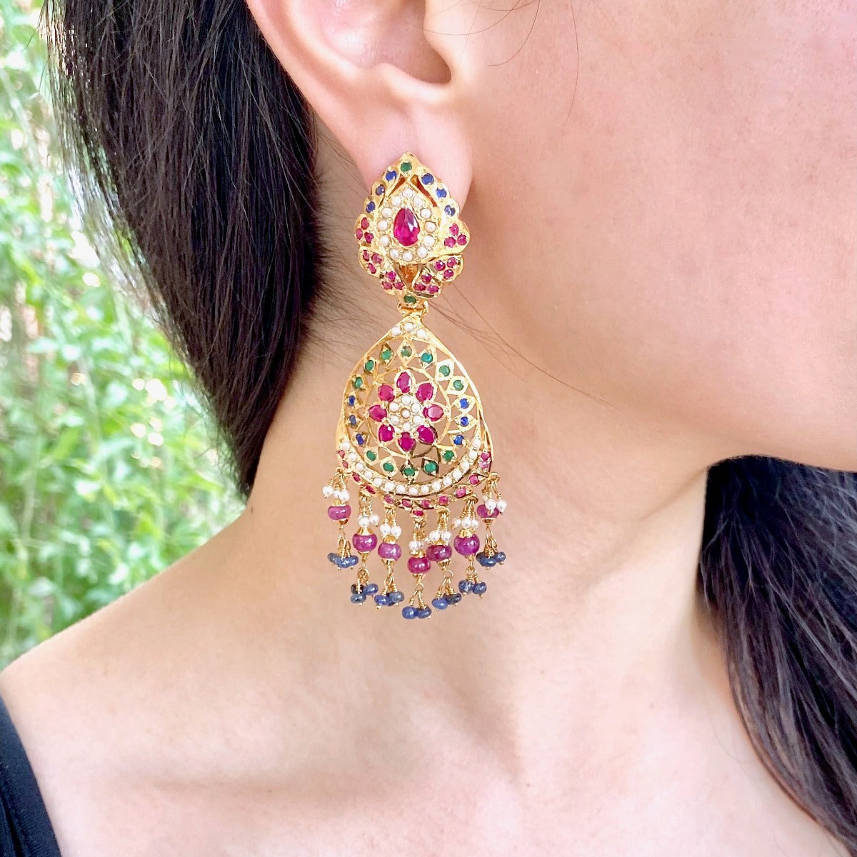 jadau earrings under 10000