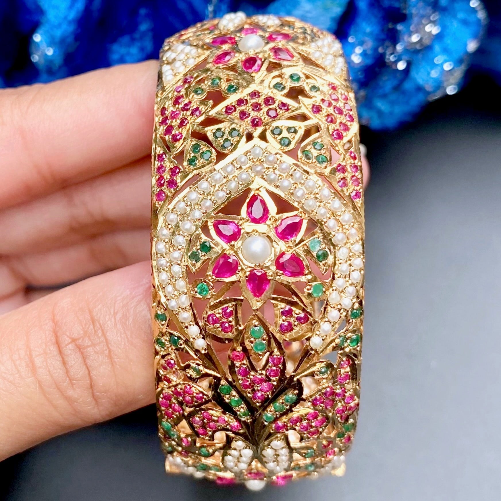 heritage Bollywood stone bangles