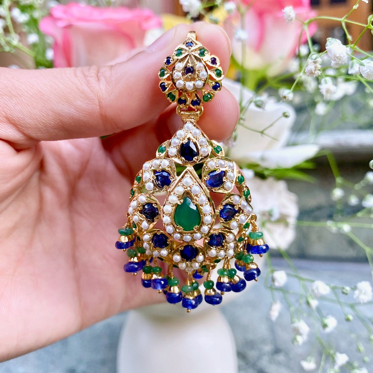 mughal jewellery earrings