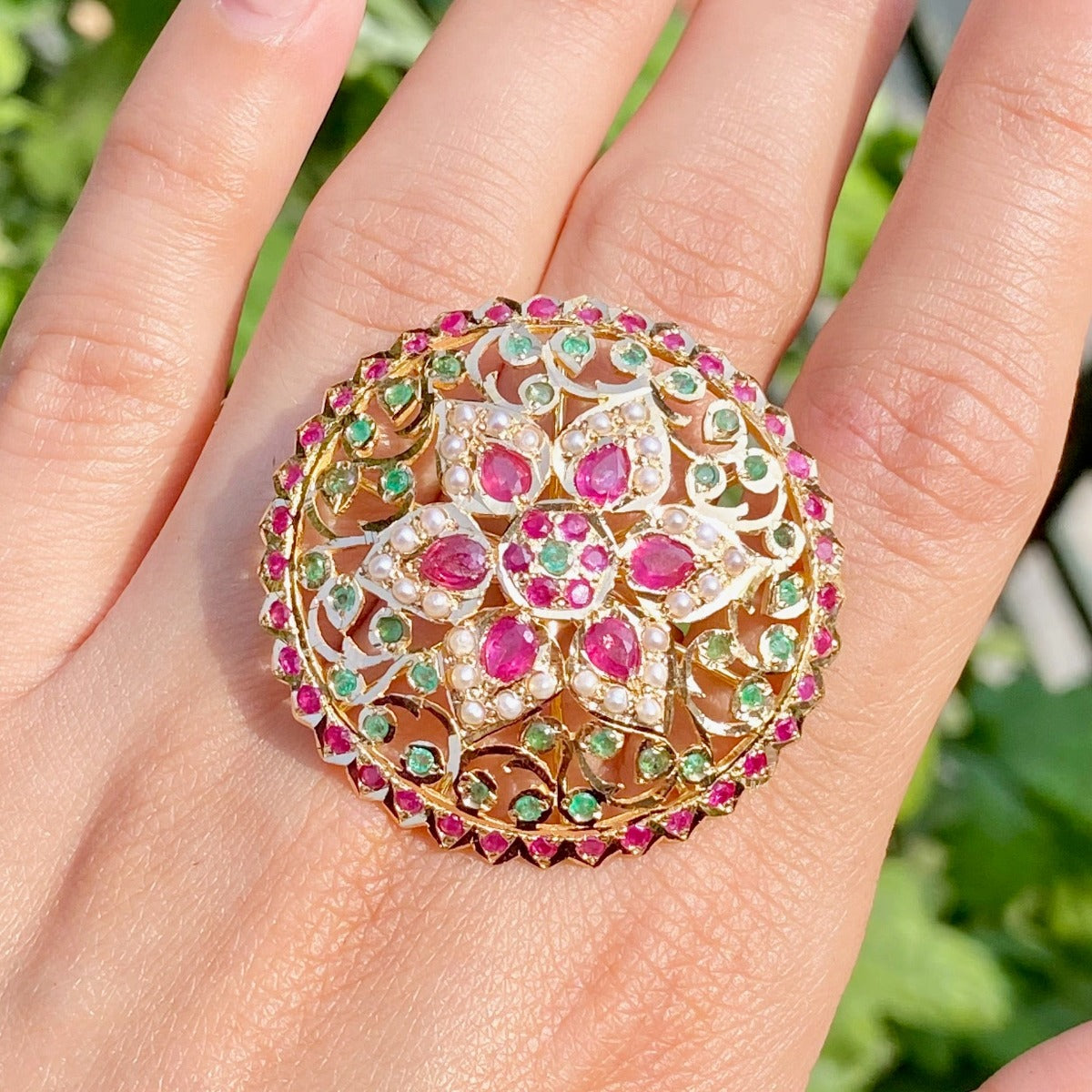 buy jadau cocktail ring in delhi