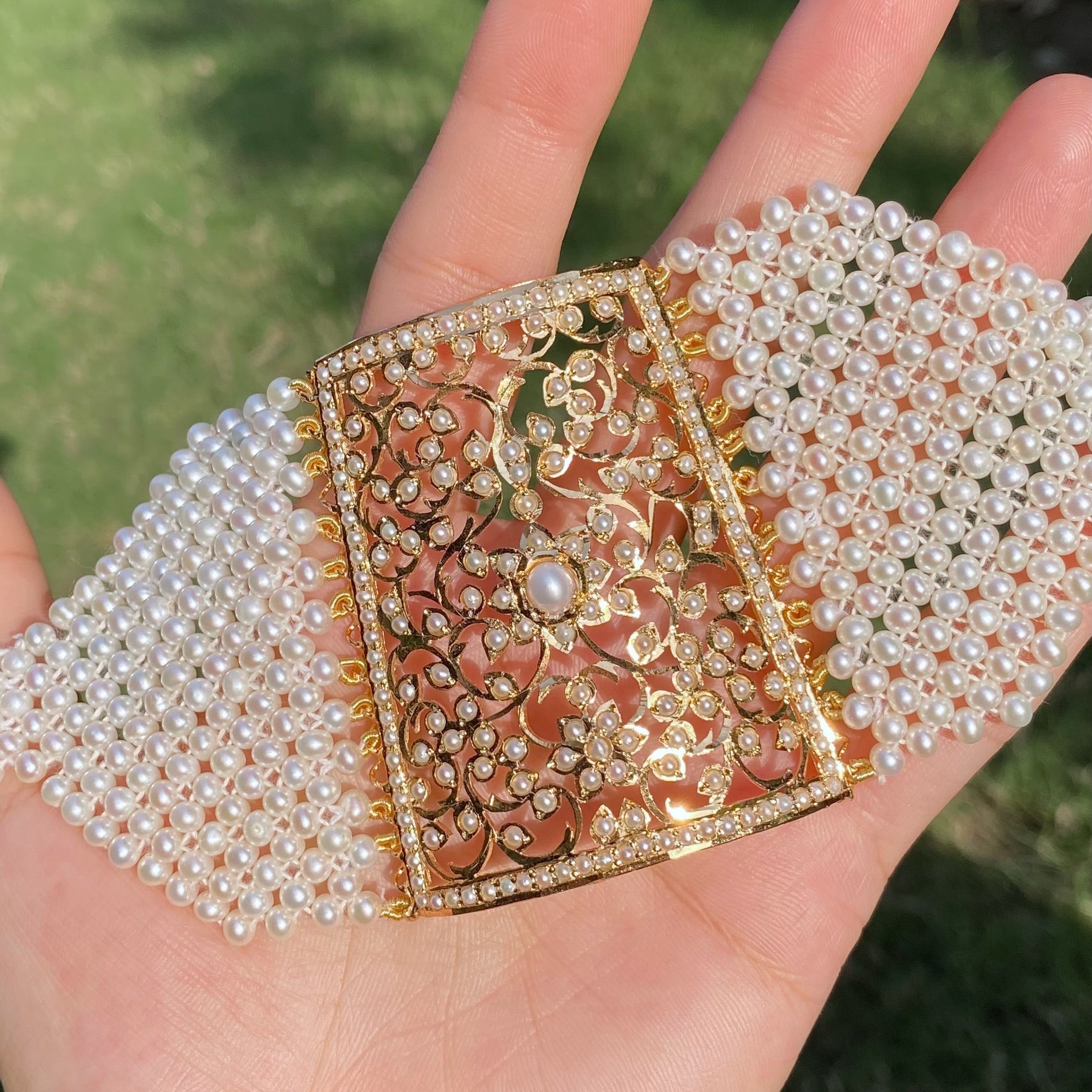 indian pearl bracelet