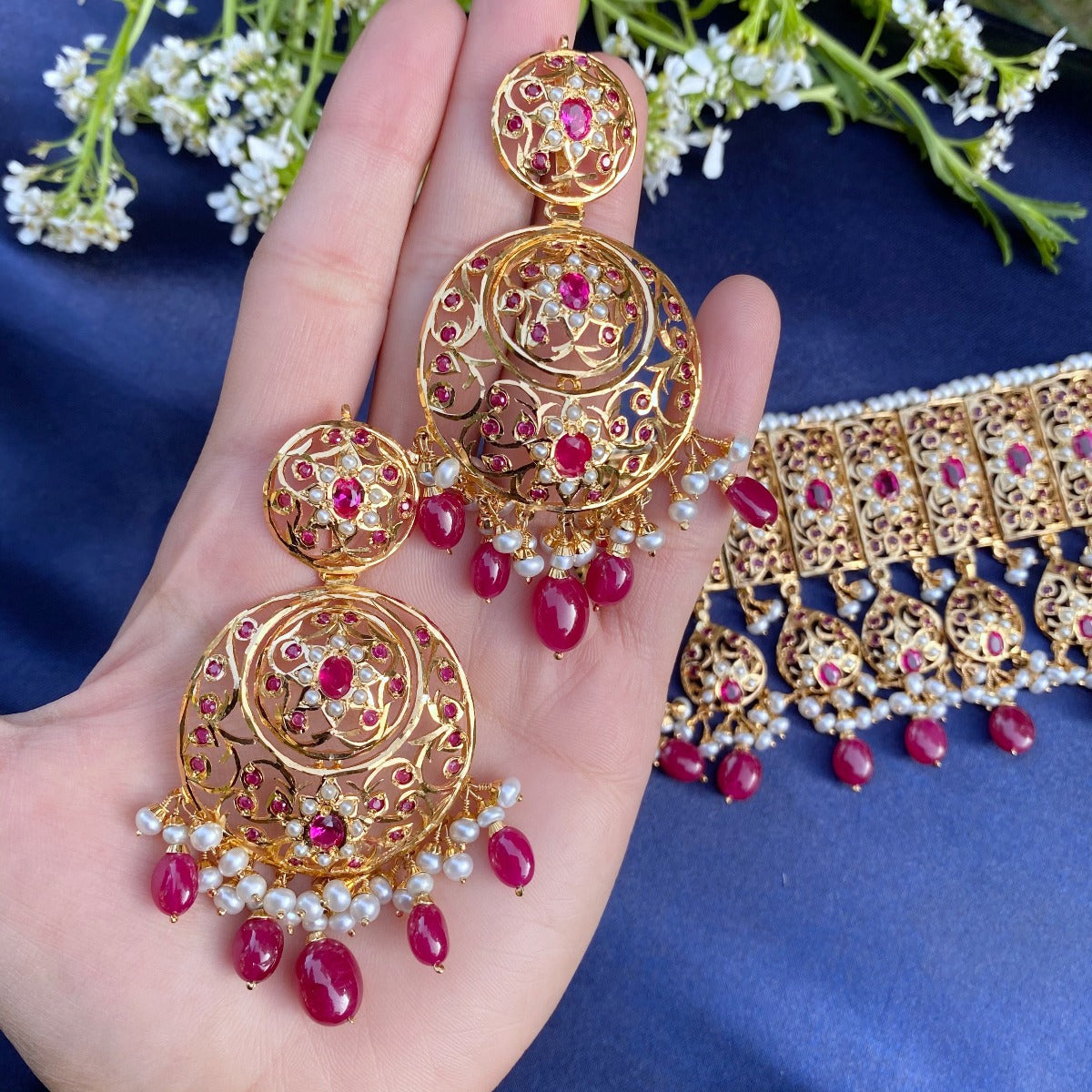 Jadau Choker Set | Buy Choker Set To Wear On an Indian Wedding NS 036