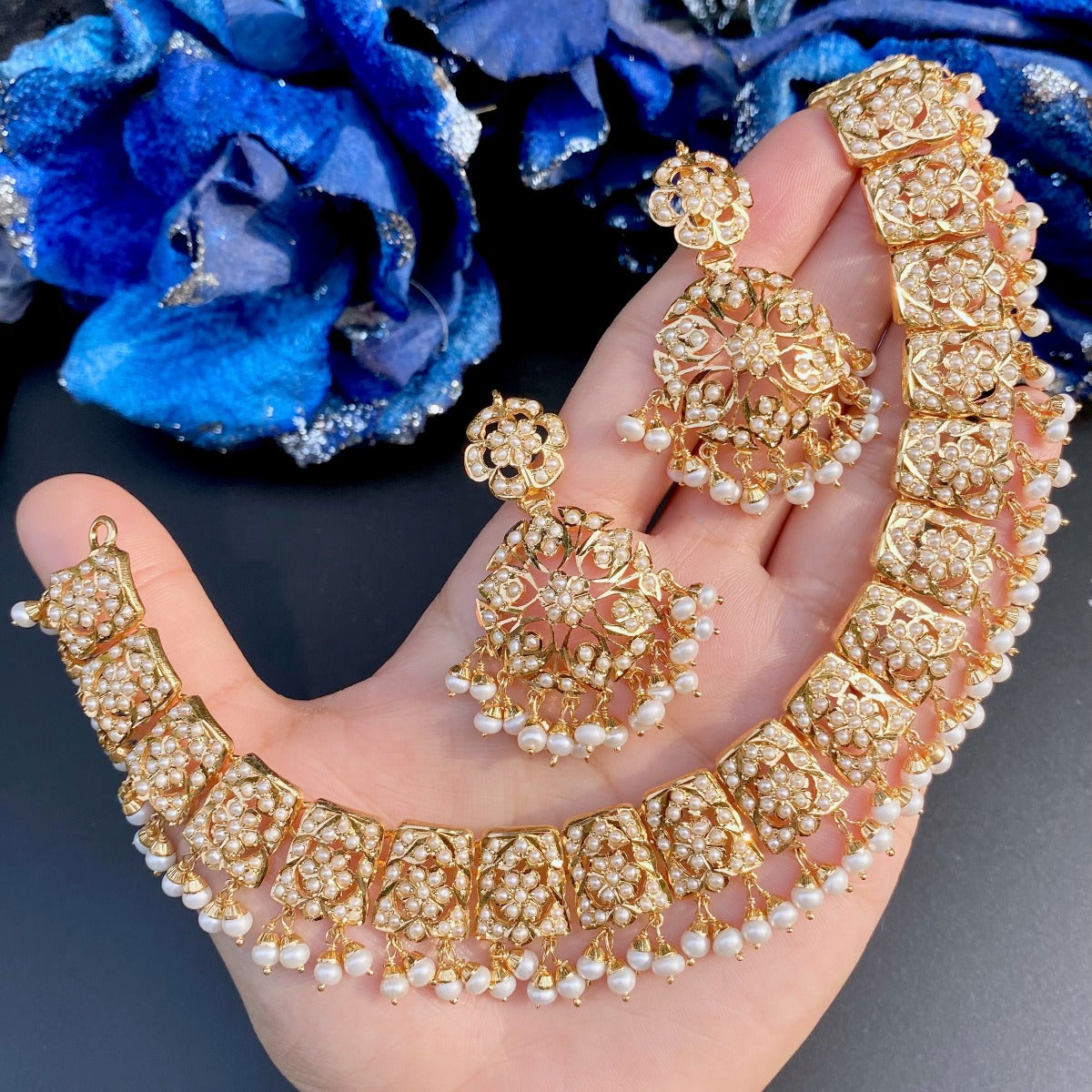 buy pearl necklace set in mumbai