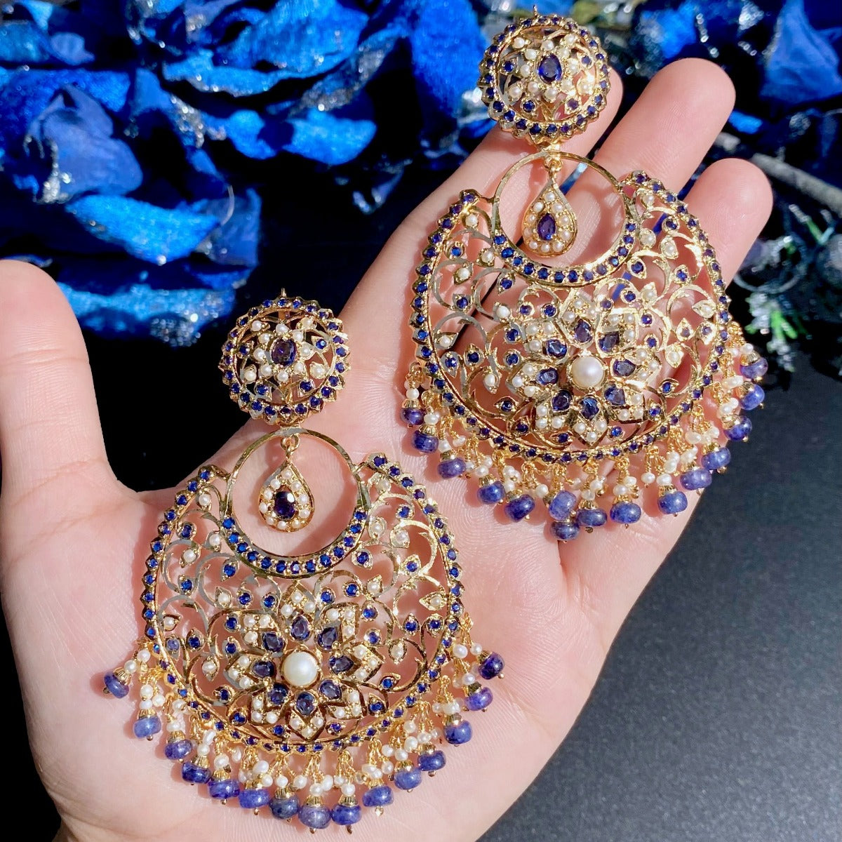 kundan earrings for destination wedding