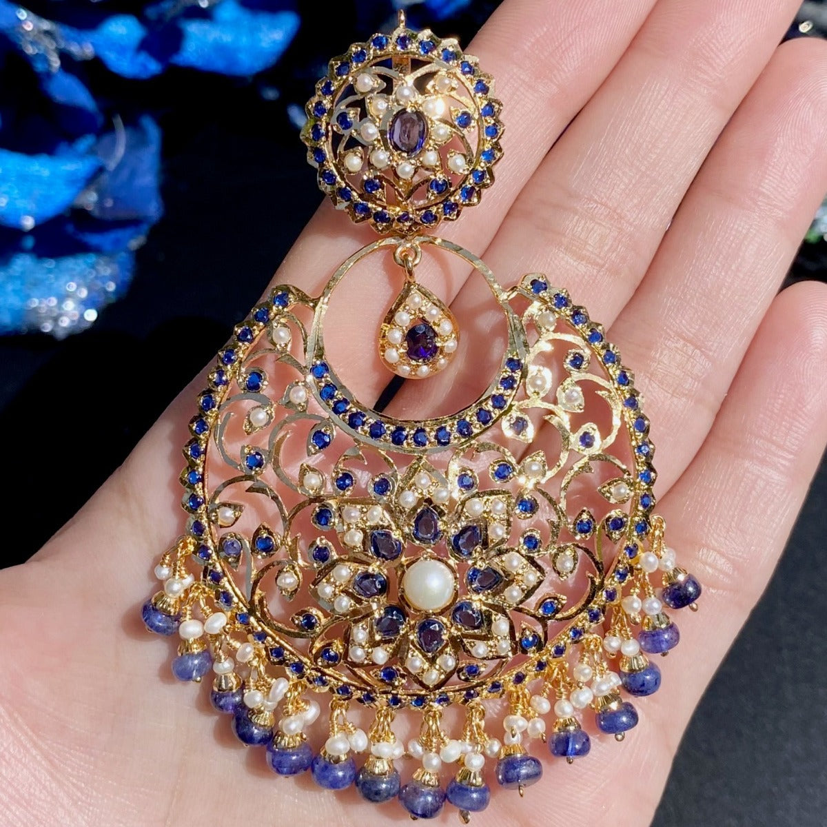 karachi chandbali earrings