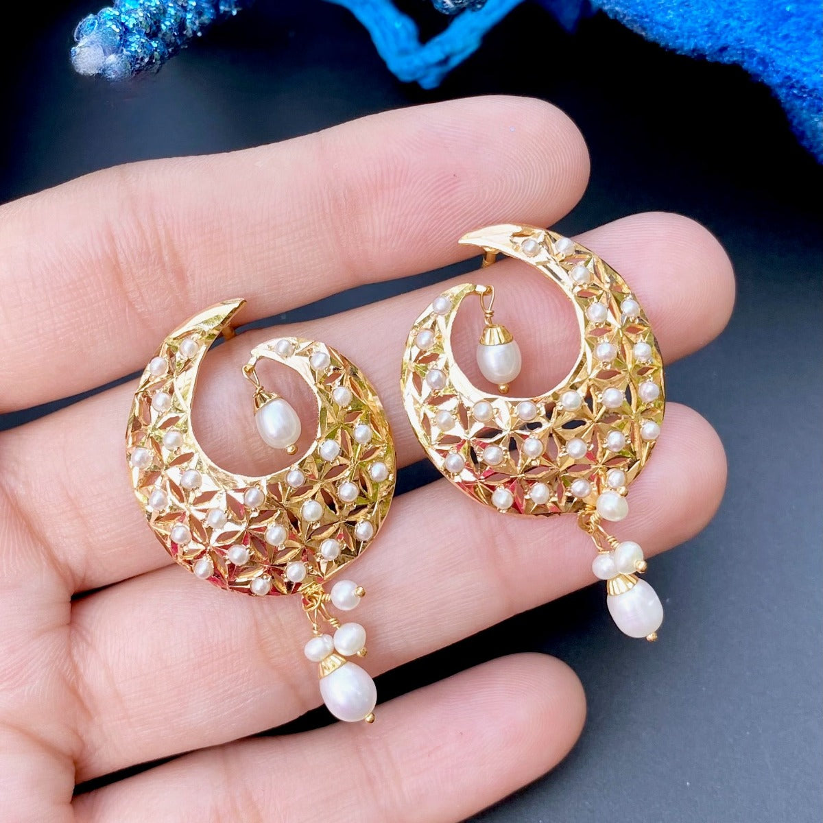 joroa gold earrings lightweight