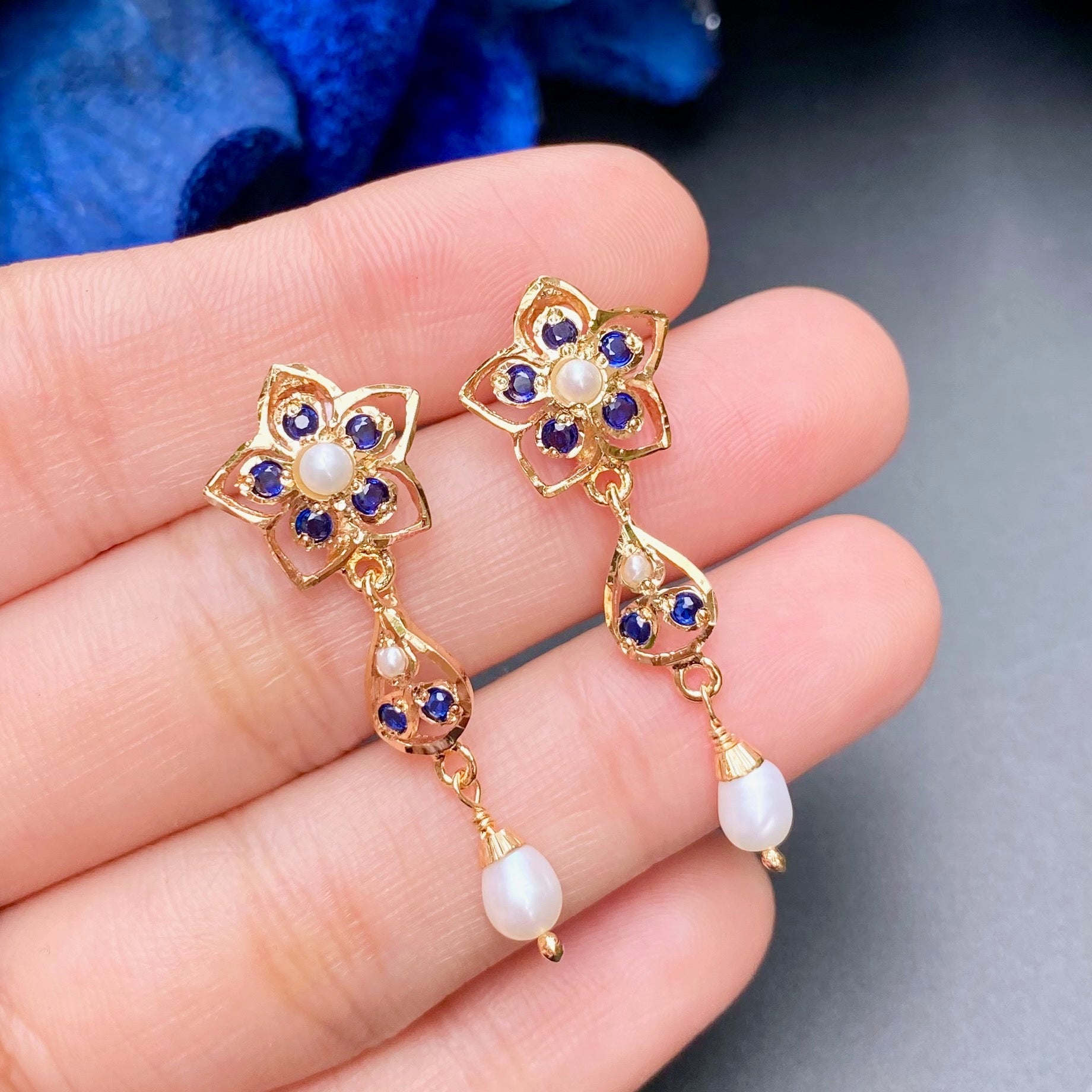 Delicate Earrings for Girls | Gold Plated on Silver ER 621