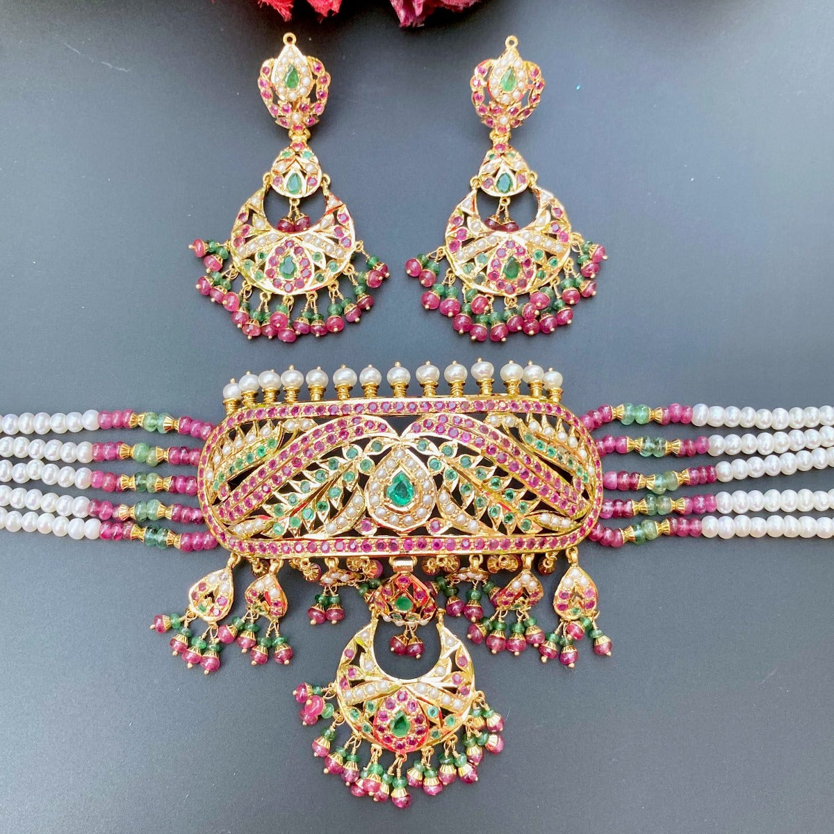 real gold hyderabadi set in usa