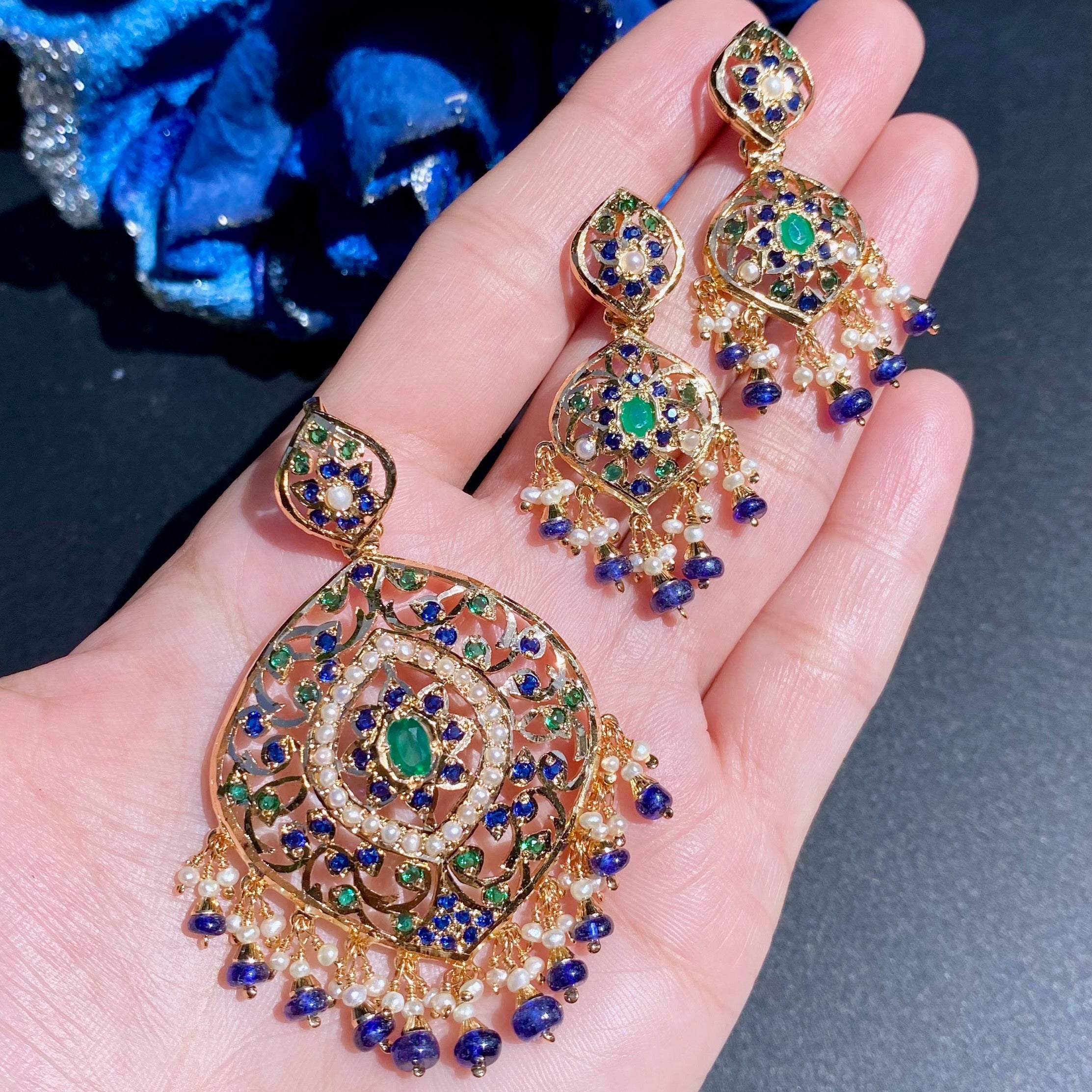 Royal Looks Pendant Set | Gold Plated on 925 Silver PS 134