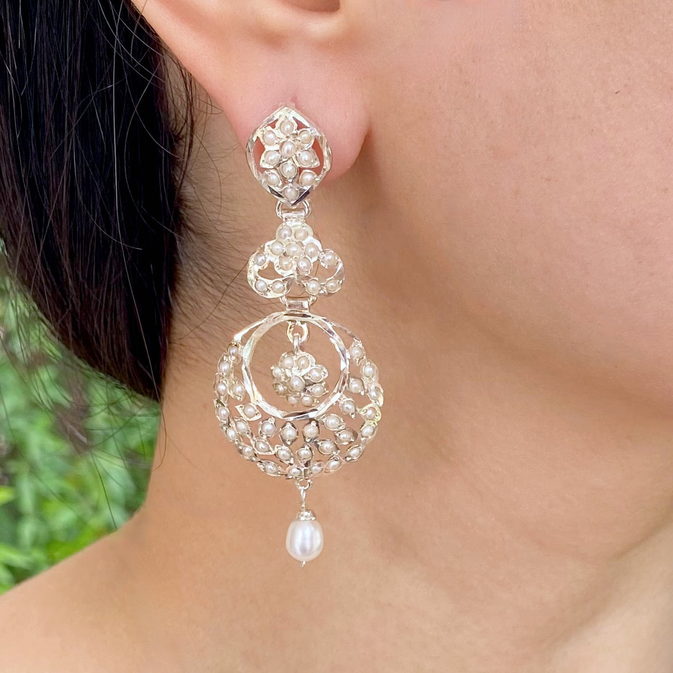 silver earrings for girls without gold plating
