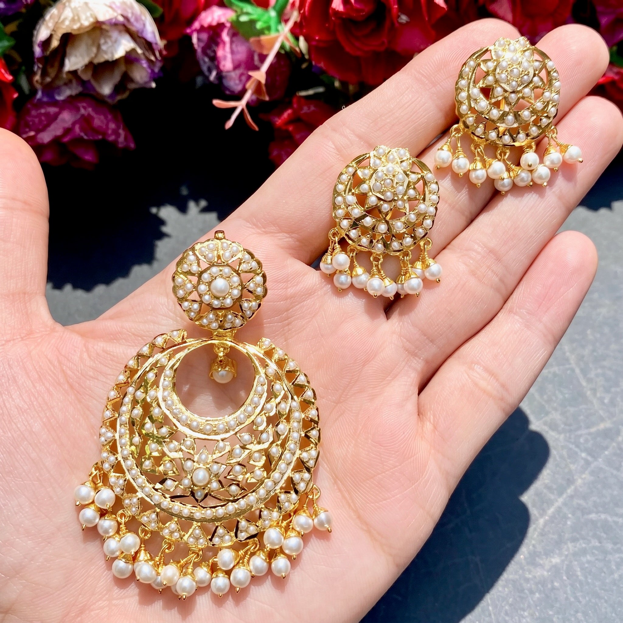 gold plated pendants set under 15000