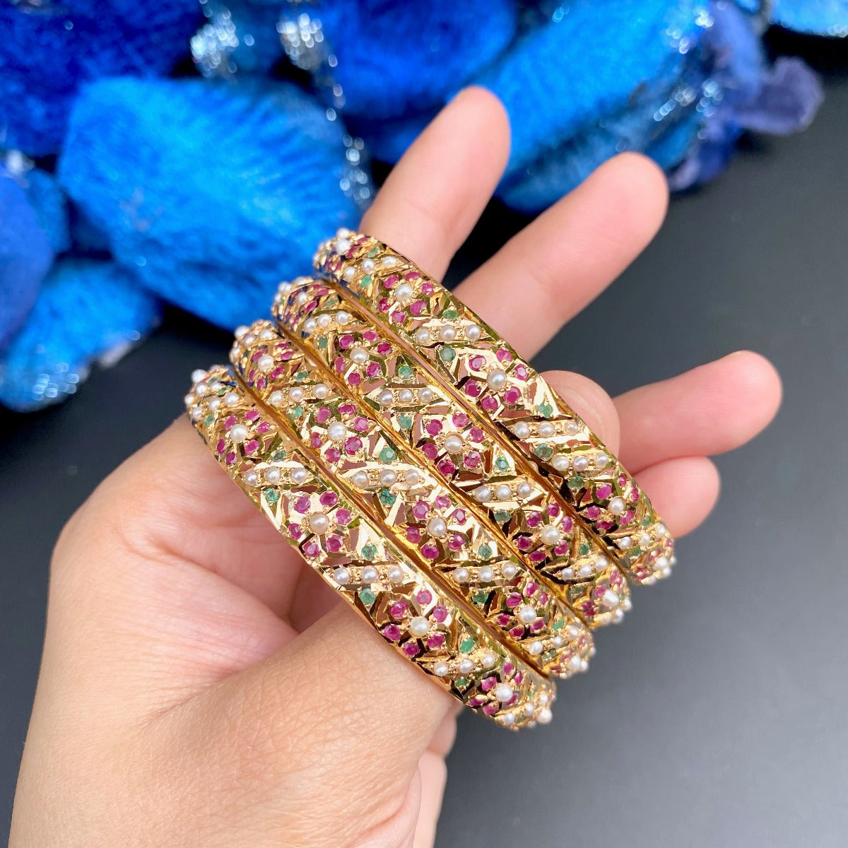 22k gold bangles for bengali bride