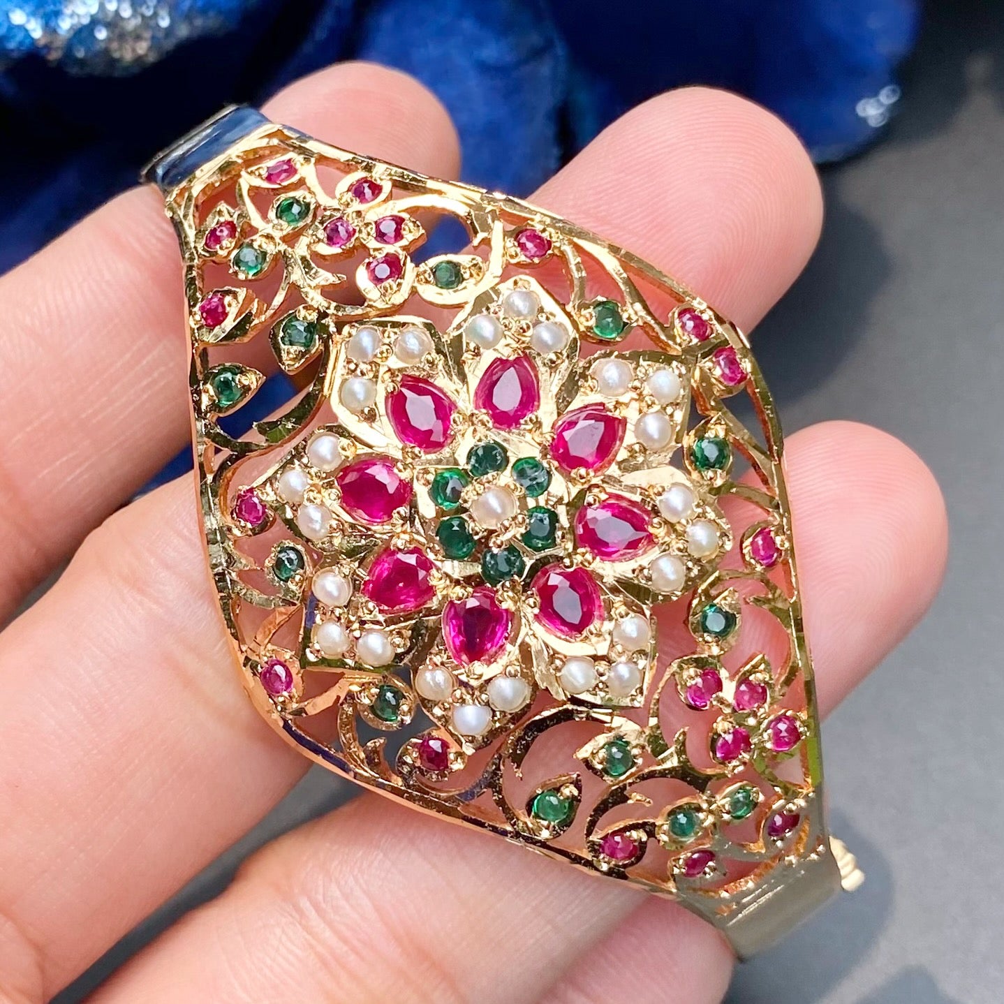 antique jadau bracelet for women