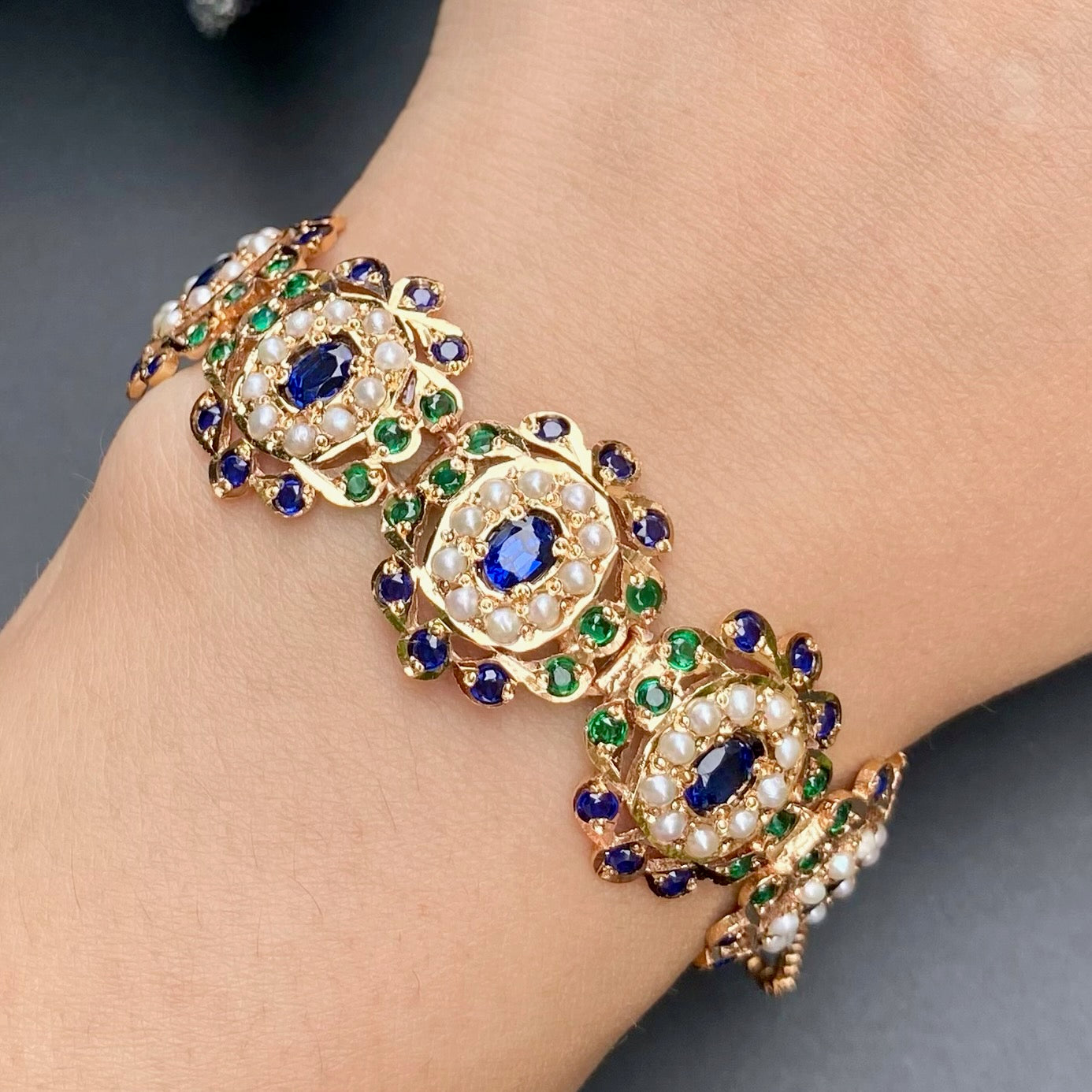 indian silver wristlet for women