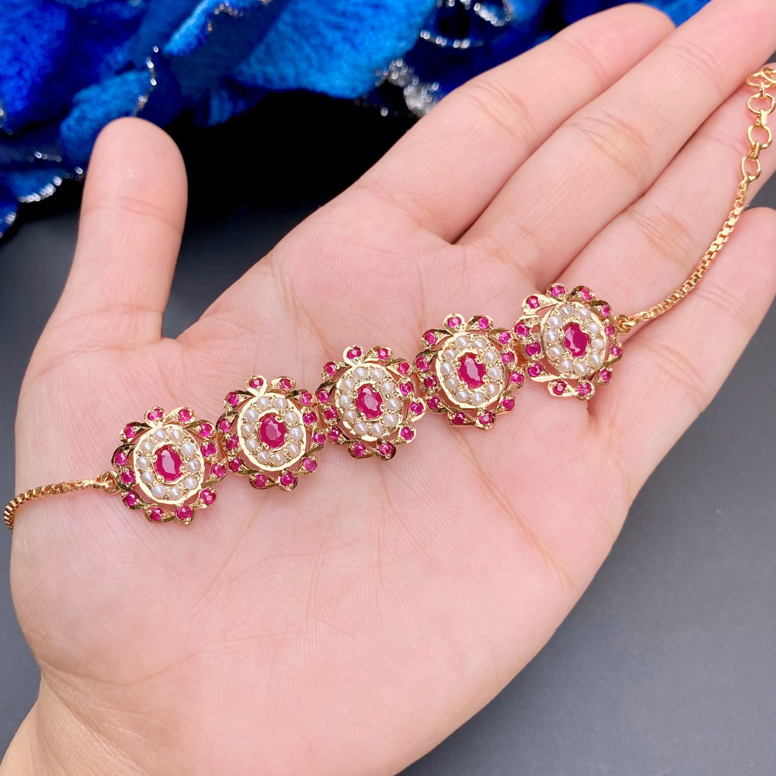 ruby bracelet jadau