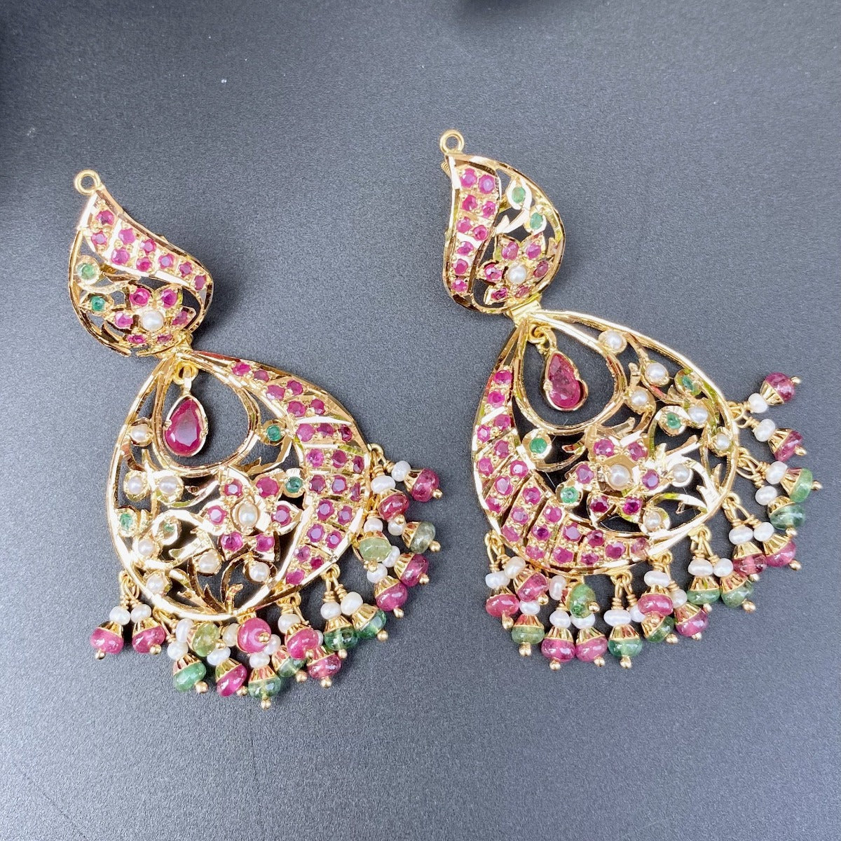 22k gold chandbalis tanishq