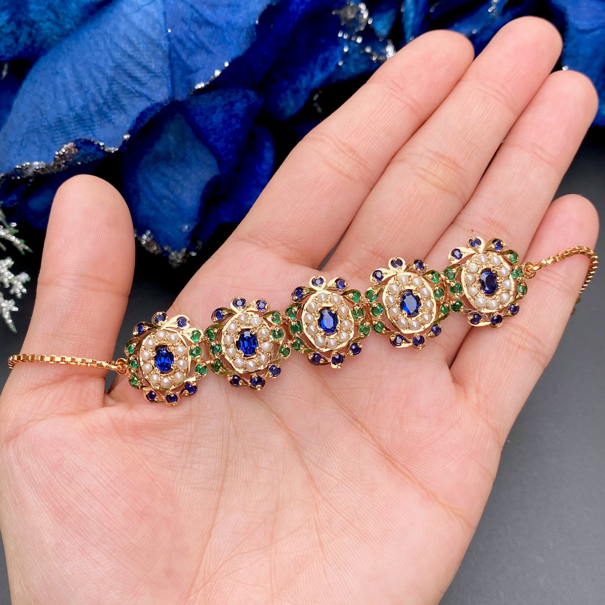 indian silver wristlet for women