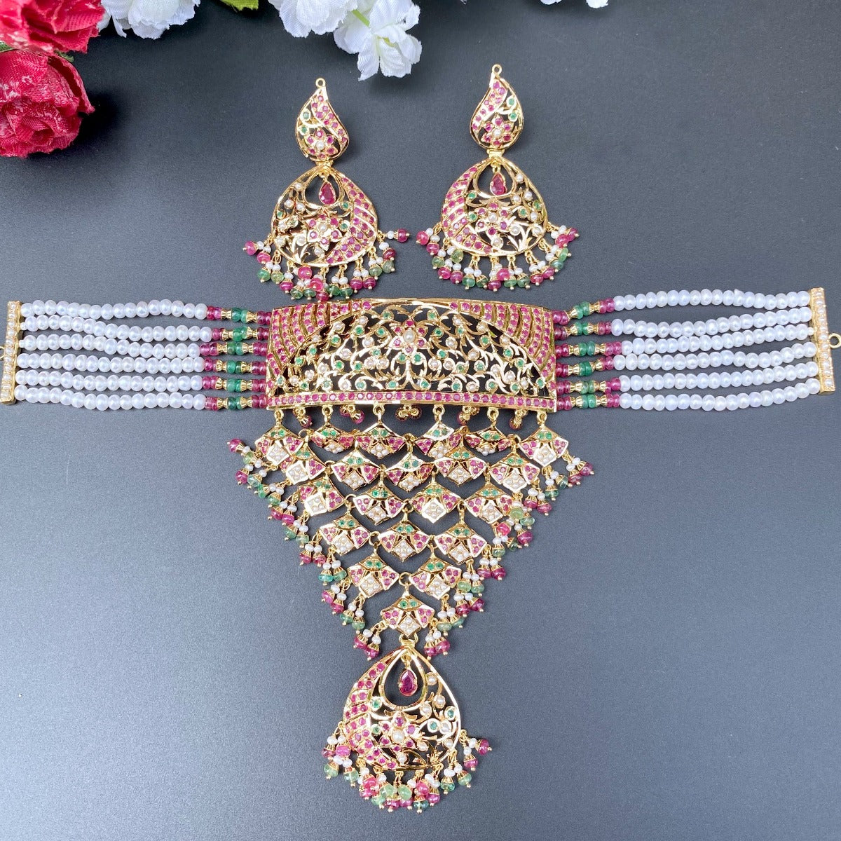 traditional indian jadau gold jewellery sets online