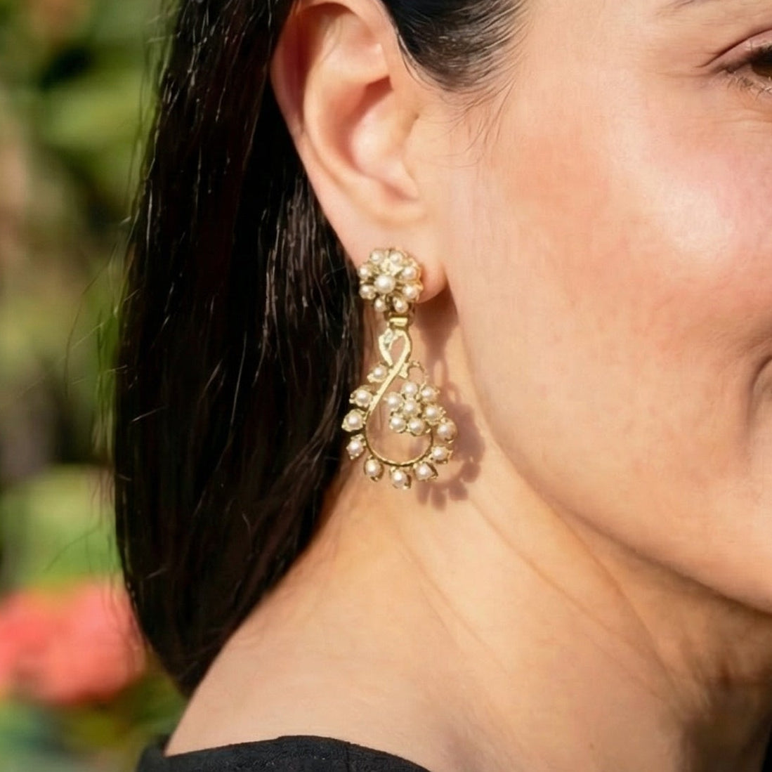 Dainty Earrings | Freshwater Pearls | Sterling Silver ER 345