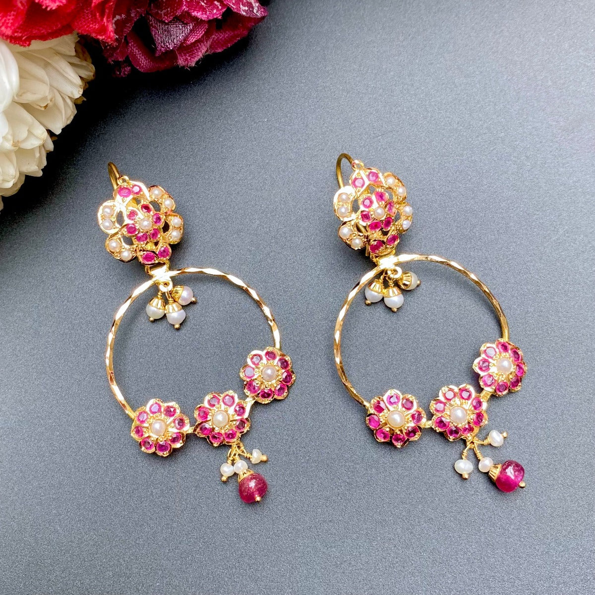 malabar gold chandbali earrings under 1 lakh