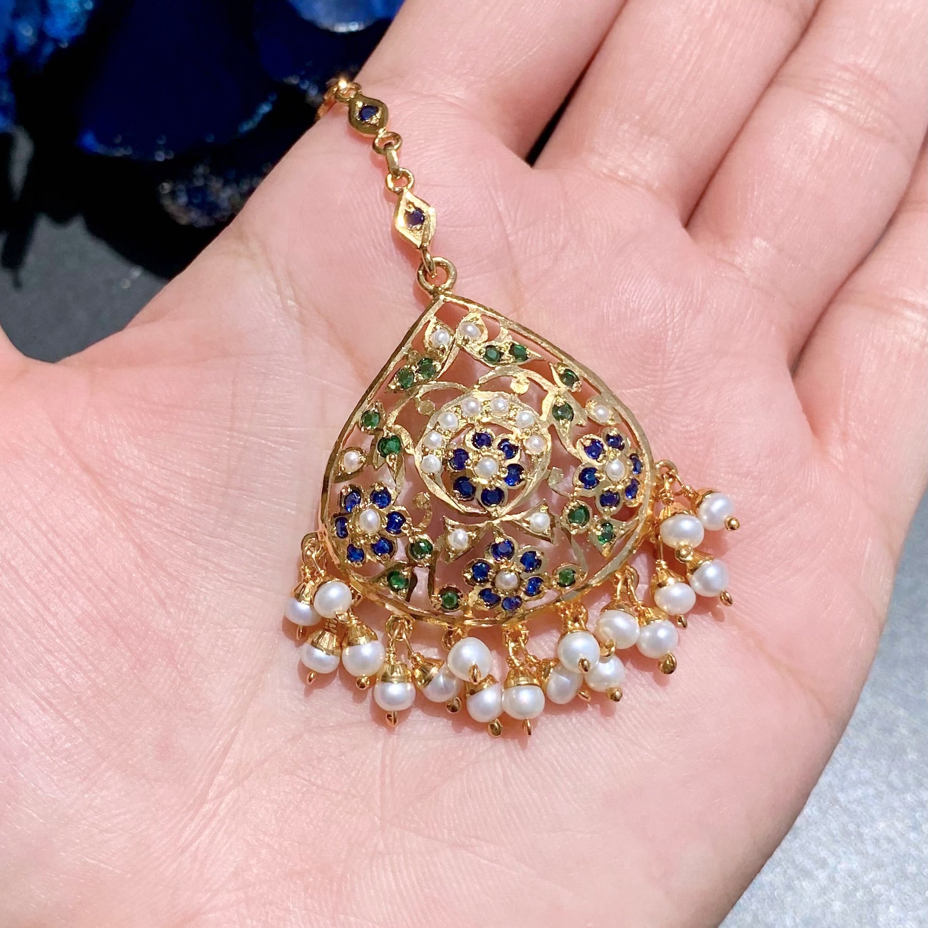 Indian Maang Tikka Bindiya For Women | Gold Plated on Silver