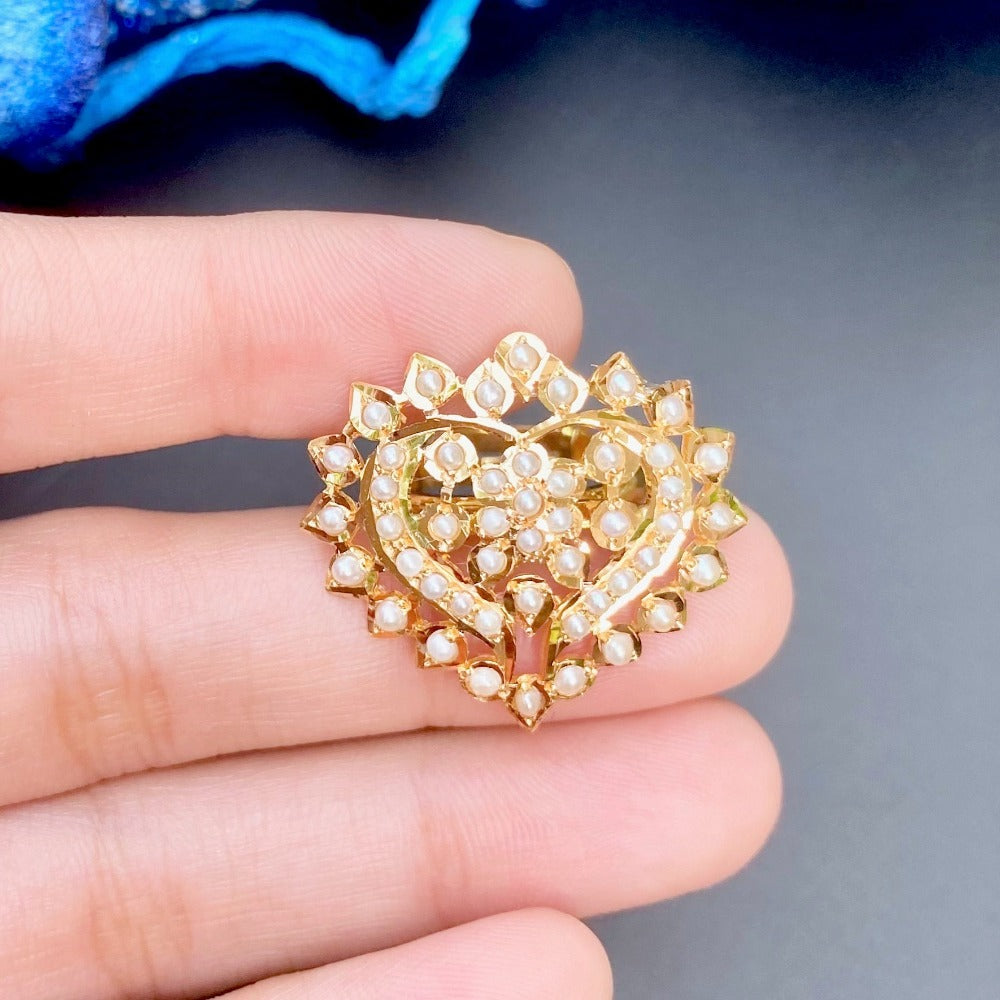 punjabi jadau kundan polki ring on 22k gold