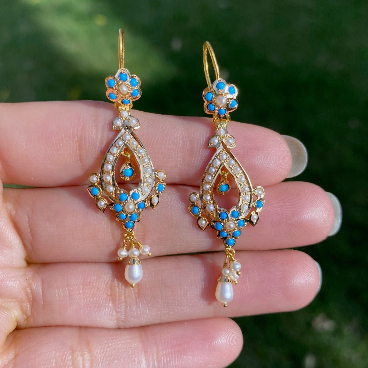 buy 22k gold turquoise jewellery online